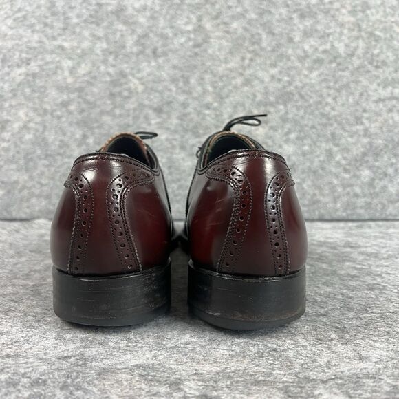 Vtg FLORSHEIM ROYAL IMPERIAL Cordovan Leather Saddle Oxfords Sz 8 - Picture 4 of 10